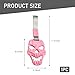 Qurbuns Car Handle Strap, Skull Shaped Design Rear Bumper Warning Ring Decor, Hand Strap Drift Charm Accessories Modified, Universal for Car Interior Exterior Decoration (Pink)