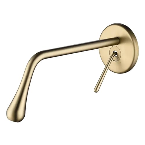 Robinet mural or rose anti-calcaire pour vasque propre et design