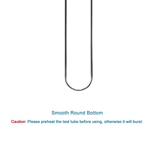 Stonylab TESTTUBE-D20L150-GLASS-20PK Borosilicate Glass Round Bottom Test Tubes thumb #4