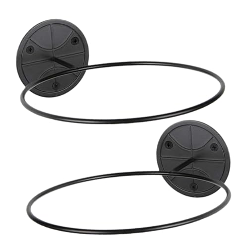 balacoo 2Pcs Wall Mounted Basketball Football Display Holder Durable Ball Rack for Home Organization Easy Installation for Sports Storage