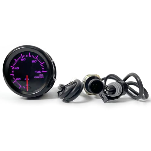 FUZIDDN 100 PSI Oil Pressure Gauge Kit | 2-1/16