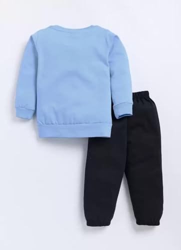 Image of Kids Cotton Casual Cute & Elegant Never Mind Printed Clothing Set- Full Sleeve T-Shirt And Track Pants For Infants /Childs /Baby Boys (in Multicolor, Pack of 1)