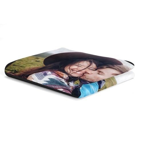 Image of inkArts Custom Blankets with Photo, Personalized Blankets, Customized Photo Blanket, Custom Picture Blanket, Personalized Anniversary Couple Gifts for Women Men Her Him Girlfriend Boyfriend
