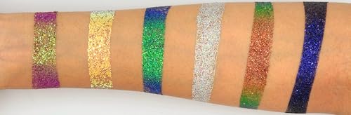 Image of BOBI Holographic Loose Radiant Glitter Eyeshadow, 10g Blue | Highly Pigmented, Long-Lasting, Shimmer Finish | Easily Blendable Hydrating Eye Makeup Eye Shadow | All Skin Types