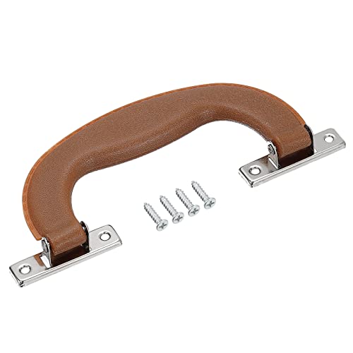QUARKZMAN Equipaje Asas, 151 mm/5,94 pulgadas Plástico Pull Asa Maleta Estuche Reemplazo Asas con Tornillos para Estuche Maleta Caja-Herramientas, Marrón