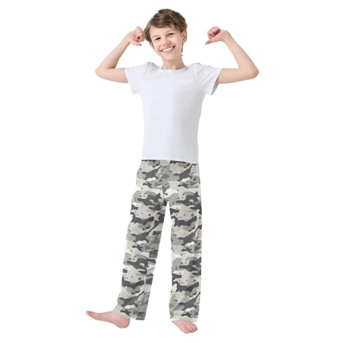 Pajama Bottoms, Pajamas Long Pant Grey Camouflage Lounge Wear Casual Sleep Pants Soft Pjs Sleepwear2