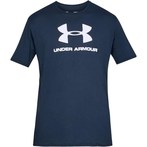 Under Armour Uomo UA Sportstyle Logo Manica Corta XXL Navy, Blu Accademia (408)/Bianco, XX-Large