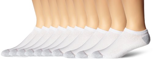 Hanes mens Double No Show Socks 12-pair Pack - Available in Big & Tall