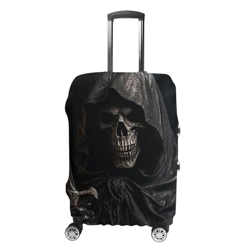 Suitcase Covers for Luggage Washable Luggage Cover Skeleton in Robe Luggages Wheel Covers Elastic Travel Carry On Suitcase Cover Travel Luggages Protector Sleeve Fit 29-32 Inch L