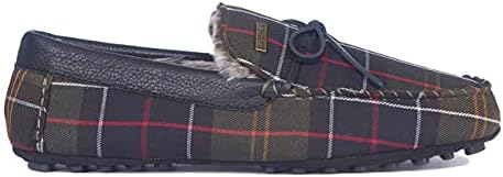 Barbour Mens Tueart Moccasin-style Suede Warm Slip-on Slippers - Camel Suede - 13 | Image 1