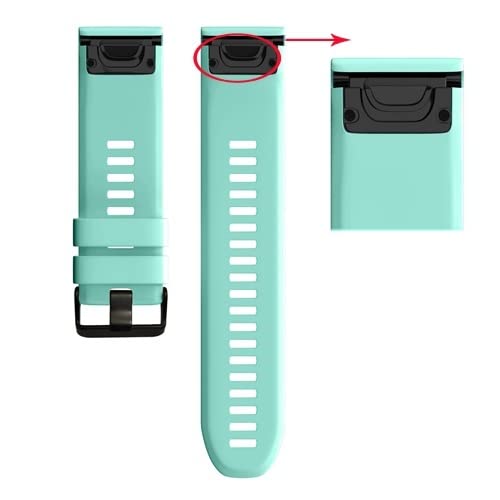 SLCHJXS Correa de silicona de liberación rápida de 26 mm y 22 mm para Fenix 5X Fenix3 3HR Fenix 5 5X Plus para Instinct Watch Correa de reloj de liberación rápida