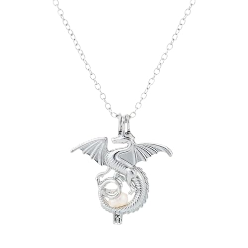 FUTIMELY Luminous Dragon Necklace Vintage Gothic Pterodactyl Pend...