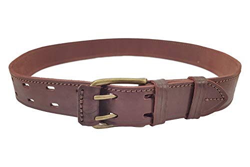 VlaMiTex riem echt leer 4 cm rood-bruin