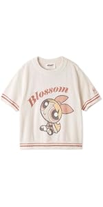 SNIDEL 【The Powerpuff Girls】　開襟シャツ スナイデルホーム パワーパフ ガールズ プリント開襟シャツ