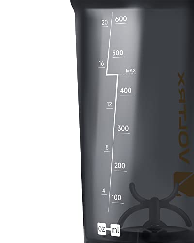 VOLTRX Shaker Bottle, Gallium USB C Rechargeable Electric Protein Shake Mixer, Shaker Cups for Protein Shakes and Meal Replacement Shakes, BPA Free, Made with Tritan, 24oz
