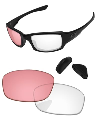 Image of Replacement Lenses & Nose Pads for Oakley Fives Squared(4+1) OO9238 54mm - Precise Fit, UV Block, Impact Resistant