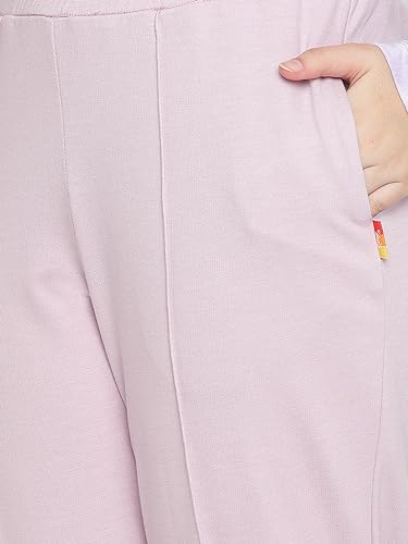 Image of Li'l Tomatoes Girls Flarred Trackpant | 100% Looper Fabric | Elastic Waist | Straight Fit Casual Wear | Soft & Warm | 9-16 Years