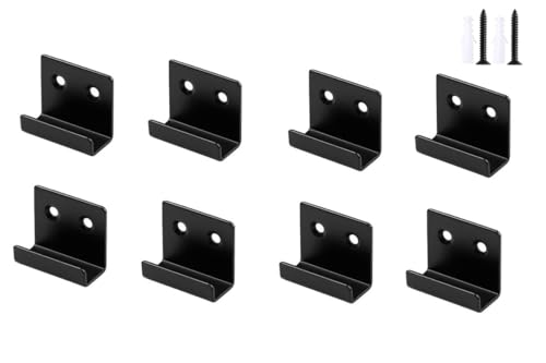 Image of 8 Pieces of Stainless Steel Tile Hanging Code Heavy Duty Wall Mounting Bracket, Photo Frame Wall Tile Hanger, Display Rack Steel Hook Buckle