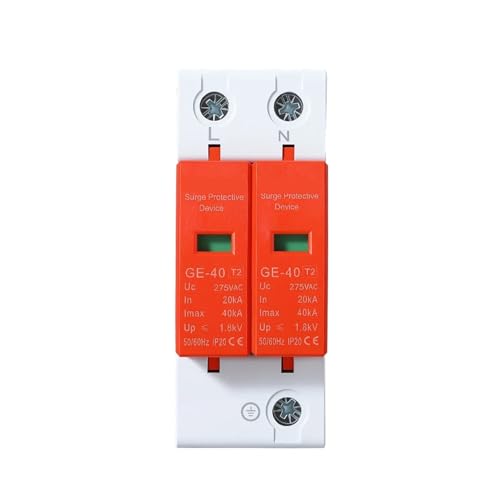 Dispositif SPD 2P parafoudre modulaire haute sécurité 20kA