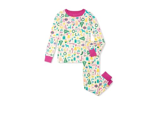 Hatley Girls' Pink Falala Cotton Pajama Set (Toddler/Little Big Kid)