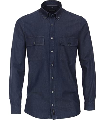 Chemise CASAMODA bleu foncé M : fini les hauts inconfortables