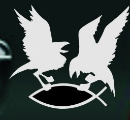 Raven Grasping Fish Hugin and Munin Car Sticker