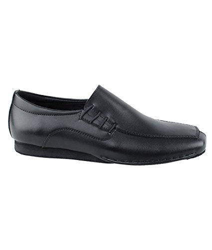 Very Fine Dance Shoes - Mens Latin, Rhythm Ballroom Dance Shoes - SERO102BBX - Flat Heel - Black Leather - 9.5