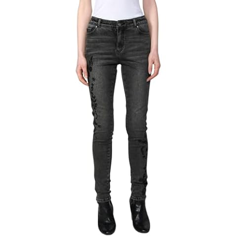 Koroshi Women's Slim Fit Long Pants Black Cover