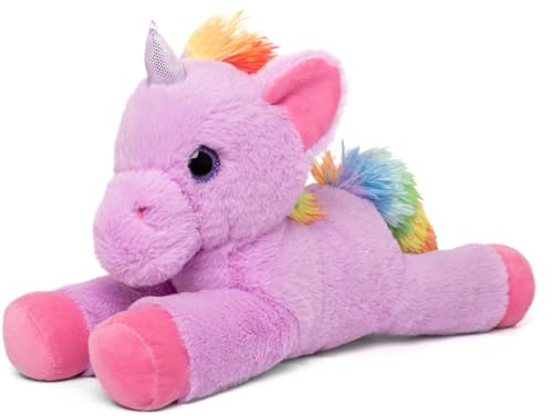 Image of Mirada Floppy Unicorn Soft Toy Purple | Magical Unicorn Plush Gift for Girls & Kids | Cute Animal Soft Toys for Kids, Stuffed Animals, Cuddle Toy, Baby Gift, Plush Toy for Girls & Boys | 45cm