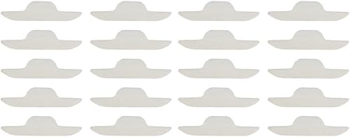 DYNWAVE Protectores desechables, autovestido, sensación de estilo, paquete de 20, color blanco