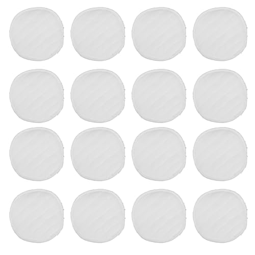 TOGEVAL Discos Absorbentes Reutilizables para Lactancia Materna 20 Unidades Algodón Blanco 12 CM Lavables y Absorbentes para Pérdidas de Leche Cuidado Posparto para Madres