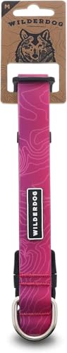 Wilderdog Waterproof Dog Collar, Medium, Plum, 13-18in
