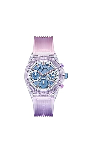 Image of Guess Women's| Analog Sport Watch| Sustainable Nylon Case| PU Strap | 30M Water Resistance