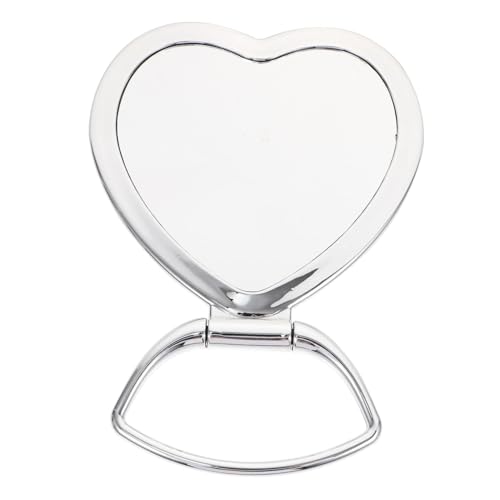 Espejo compacto de maquillaje con forma de corazón DOITOOL