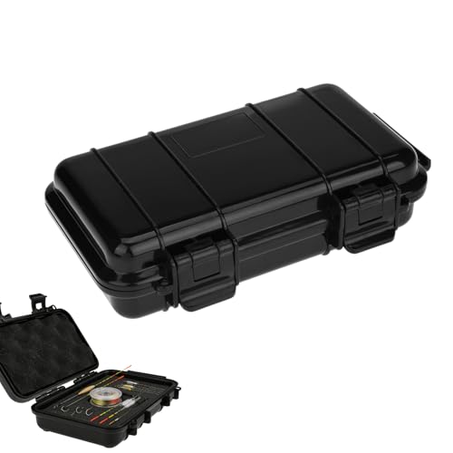 Nimomo Caja Impermeable Tipo B, Estuche Sellado Resistente a Golpes y Presión para Supervivencia, Almacenamiento Exterior, Protector para Equipos Electrónicos Pequeños (190x120x52mm)