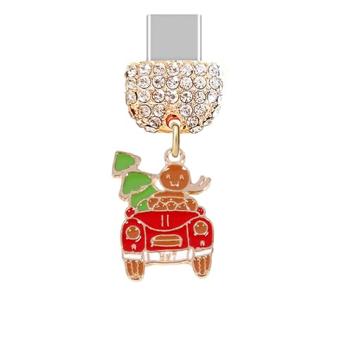 Protector de puerto de carga tipo C en cristal elegante para proteger tu iPhone 16 o Xiaomi marrón