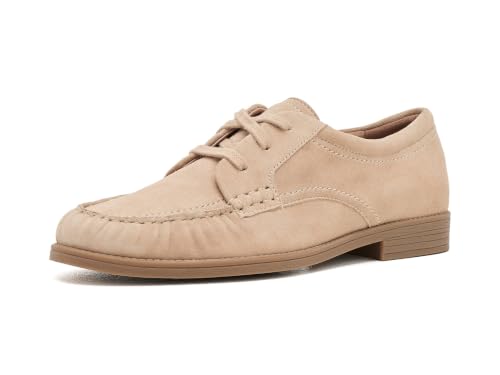 Image of Cole Haan Women's Stassi Oxford, Birch Beige Suede, 9-B US