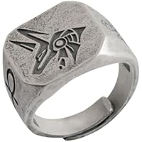 Auriselle Anillo de los Hombres Ajustable Muerte Ojo de Anubis