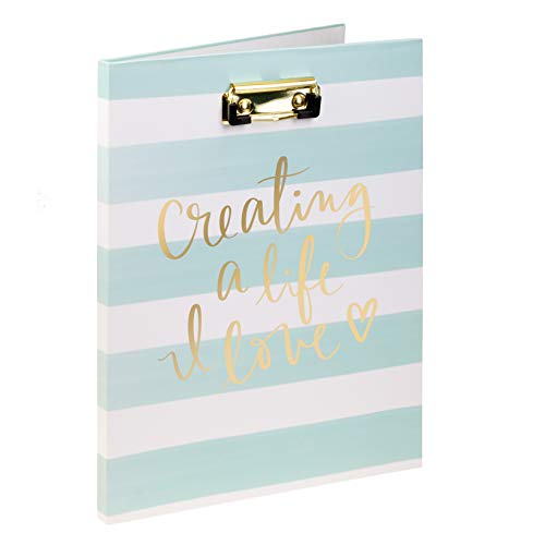 Dayna Lee Large Padfolio with Clipboard Cover and Letter-Size Writing Pad, 9x12.5-Inches