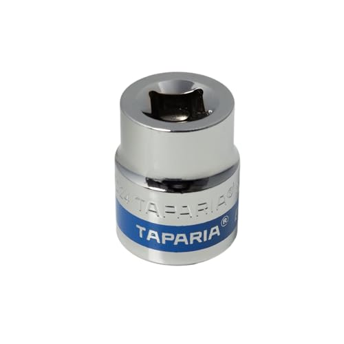 Image of Taparia 1 /2 inch Square Drive Socket (24 mm)- 12 Point or Bi Hex sockets for std Nuts and Bolts Compatible W /Ratchets, L Handles, Wrenches, Power Tools-Automotive & Mechanical work-DIY