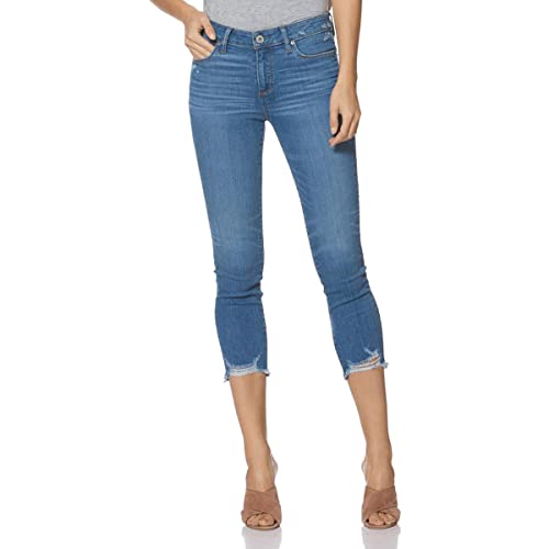 ユッケジャンページ Paige Women's Skyline Skinny Crop Jean, North Star W/Eroded