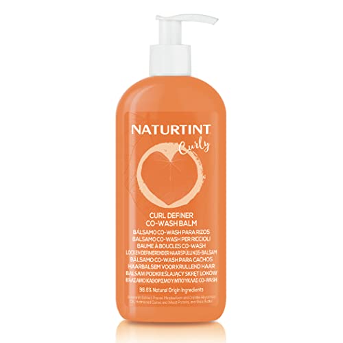 Naturtint Bálsamo Co-Wash, Limpia, Acondiciona y Desenreda, Volumen y Brillo, Controla el Encrespamiento, Cabello Nutrido y Definido, Activador de Rizos, 98,6% Ingredientes Naturales, 330ml