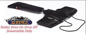 TUIOOE Sledez Drive on Drive Off Snowmobile Dolly or Dollies with Four Three Inch Swivelling Casters Adjustable for All Snowmobiles