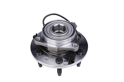Image of Front Wheel Bearing - Compatible with Chevy, Cadillac and GMC 4WD - Escalade, Avalanche, Silverado 1500, Suburban, Tahoe, Sierra, Yukon - Replaces 515096, 930-611, 10393171, 22841381 - Hub Assembly