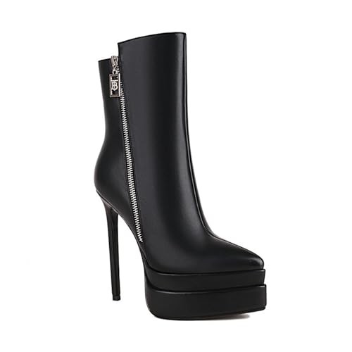 Bottines courtes à talons de 14 cm pour sublimer vos tenues habillées d'automne et d'hiver