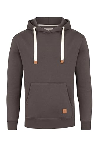 Blu Apparel Mens OH Overhead Pullover Fleece Hoodie OH Hoody Hooded Sweatshirt Grey Black (X-Large, Charcoal)