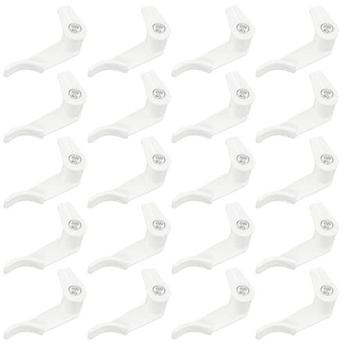 Image of 20PCS White LED Plastic Ceiling Light Fixed Clips Light Mounting Brackets Holder Strip Light Mounting Brackets for Lamp Socket Light Fixture