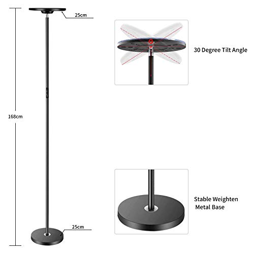 Bomcosy Stehlampe Wohnzimmer RGBW WiFi Stehleuchte, Stehlampe LED Dimmbar, Touch/Sprachsteuerung, Funktioniert mit… – Bild 7