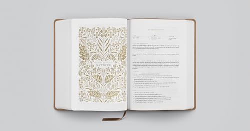 Image of ESV Women's Study Bible (TruTone, Nubuck Caramel, 1 Chronicles 16:34 Design): Holy Bible, English Standard Version