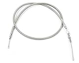  Kupplungszug Stainless Harley BT 4-Gang ab 1970